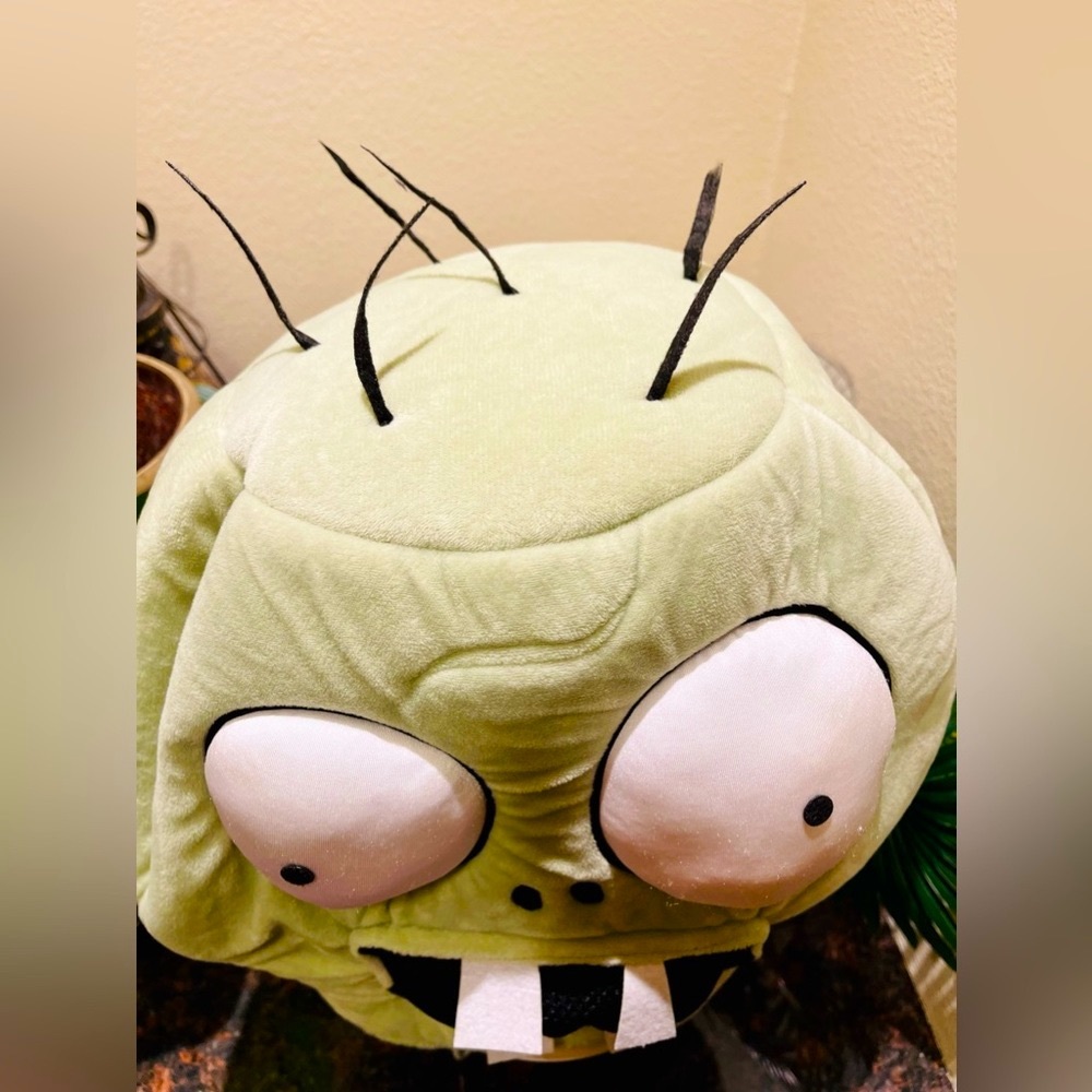 Plants Vs Zombies Large 15” Plush Foam Zombie Halloween Mask Costume - Picture 3 of 16